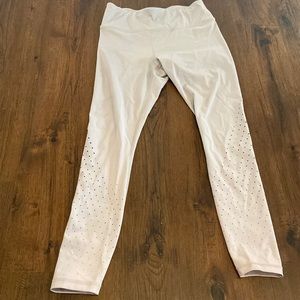 Cut out ATHLETA Leggings Tan/ gray